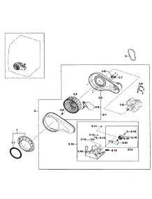 Motor Assy parts for Samsung Dryer DV511AEW/XAA-00 from AppliancePartsPros.com