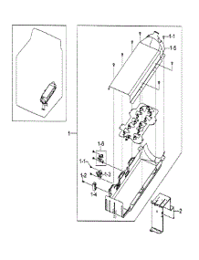 Heater Assy parts for Samsung Dryer DV5451AEW/XAA-01 from AppliancePartsPros.com