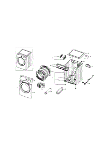 Main Assy parts for Samsung Dryer DV36J4000EW/A3-00 from AppliancePartsPros.com