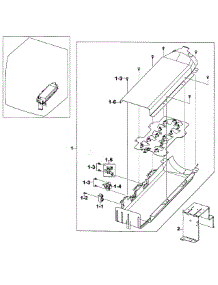 Heater Assy parts for Samsung Dryer DV520AEP/XAA-00 from AppliancePartsPros.com