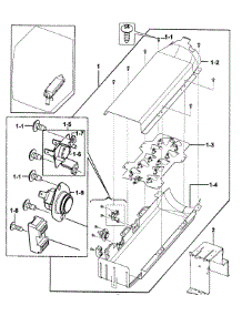 Heater parts for Samsung Dryer DV219AEB/XAA-00 from AppliancePartsPros.com