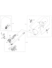 Duct & Burner parts for Samsung Dryer DV50K7500GV/A3-01 from AppliancePartsPros.com