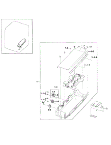 Heater Assy parts for Samsung Dryer DV511AER/XAA-01 from AppliancePartsPros.com