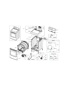 Main Assy parts for Samsung Dryer DV5471AGP/XAA-05 from AppliancePartsPros.com