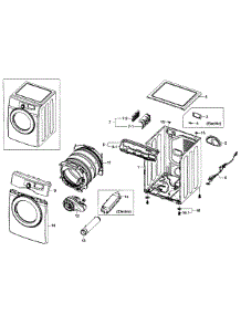 Main Assy parts for Samsung Dryer DV361EWBEWR/A3-01 from AppliancePartsPros.com