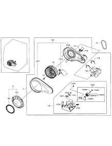 Motor Assy parts for Samsung Dryer DV361EWBEWR/A3-01 from AppliancePartsPros.com