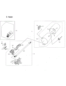 Duct & Burner parts for Samsung Dryer DVG54M8750W/A3-00 from AppliancePartsPros.com