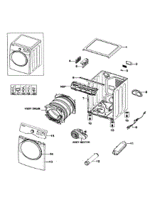 Main Assy parts for Samsung Dryer DV330AEB/XAA-02 from AppliancePartsPros.com