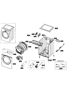 Main Assy parts for Samsung Dryer DV365GTBGWR/A3-01 from AppliancePartsPros.com