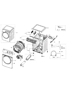 Main Assy parts for Samsung Dryer DV331AER/XAA-03 from AppliancePartsPros.com