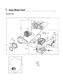 Motor Assy parts for Samsung Dryer DVG55M9600V/A3-00 from AppliancePartsPros.com