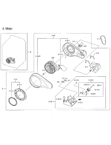 Motor Duct parts for Samsung Dryer DVE50M7450P/A3-00 from AppliancePartsPros.com