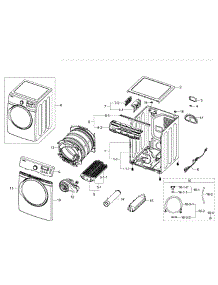 Main Assy parts for Samsung Dryer DV395ETPASU/A1-00 from AppliancePartsPros.com