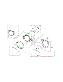 Front & Door parts for Samsung Dryer DV331AGR/XAA-02 from AppliancePartsPros.com