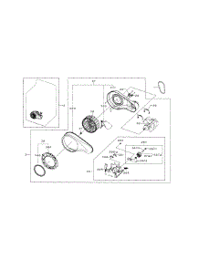 Motor Duct parts for Samsung Dryer DV5471AEW/XAA-01 from AppliancePartsPros.com