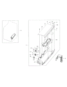 Duct & Burner parts for Samsung Dryer DV52J8700EW/A2-00 from AppliancePartsPros.com