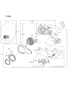 Motor Duct parts for Samsung Dryer DVG50M7450W/A3-00 from AppliancePartsPros.com