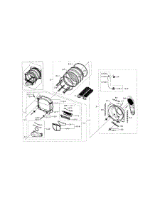 Drum parts for Samsung Dryer DV5471AGP/XAA-04 from AppliancePartsPros.com
