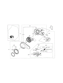 Motor Duct parts for Samsung Dryer DV5471AGP/XAA-04 from AppliancePartsPros.com