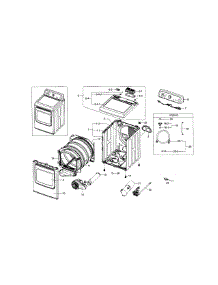 Main Assy parts for Samsung Dryer DV5471AGP/XAA-04 from AppliancePartsPros.com