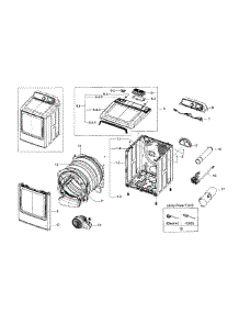 Main Assy parts for Samsung Dryer DV56H9000GP/A2-00 from AppliancePartsPros.com