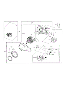 Motor-Duct parts for Samsung Dryer DV56H9000GP/A2-00 from AppliancePartsPros.com