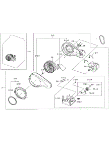 Motor Duct parts for Samsung Dryer DV50K8600GW/A3-01 from AppliancePartsPros.com