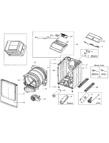 Main Asy parts for Samsung Dryer DV50K8600GW/A3-01 from AppliancePartsPros.com