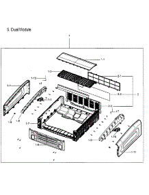 Dual Module parts for Samsung Dryer DVE55M9600W/A3-00 from AppliancePartsPros.com