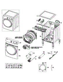 Main Assy parts for Samsung Dryer DV520AGP/XAA-03 from AppliancePartsPros.com