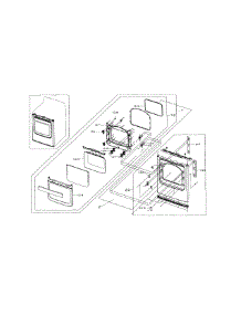 Front & Door parts for Samsung Dryer DV5471AEW/XAA-03 from AppliancePartsPros.com