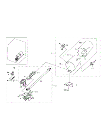 Duct & Burner parts for Samsung Dryer DV511AGR/XAA-02 from AppliancePartsPros.com