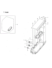 Duct Heater parts for Samsung Dryer DVE60M9900V/A3-00 from AppliancePartsPros.com
