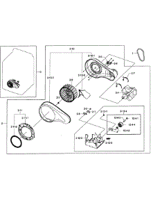 Motor Assy parts for Samsung Dryer DV50F9A8GVP/A2-01 from AppliancePartsPros.com