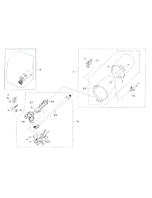 Duct & Burner parts for Samsung Dryer DV42H5400GF/A3-00 from AppliancePartsPros.com
