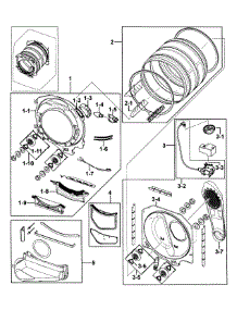 Drum Assy parts for Samsung Dryer DV331AGW/XAA from AppliancePartsPros.com