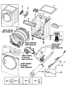Main Assy parts for Samsung Dryer DV218AGB/XAA from AppliancePartsPros.com