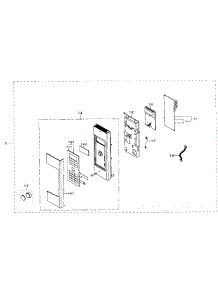 Control Panel parts for Samsung Microwave MC17F808KDT/AA-01 from AppliancePartsPros.com