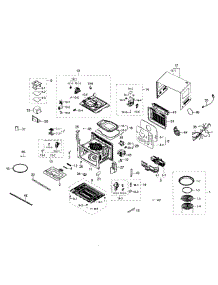 Main Section parts for Samsung Microwave MC12J8035CT/AA-00 from AppliancePartsPros.com