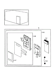 Control Panel parts for Samsung Microwave SMH8165STE/XAA-00 from AppliancePartsPros.com