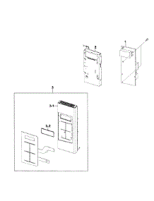 Control Panel parts for Samsung Microwave SMH1816S/XAA-00 from AppliancePartsPros.com