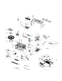 Main Section parts for Samsung Microwave ME21H706MQG/AA-00 from AppliancePartsPros.com