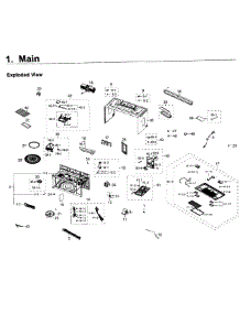 Main Asy parts for Samsung Microwave ME21F707MJT/AA-02 from AppliancePartsPros.com