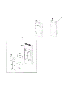 Control Panel parts for Samsung Microwave SMH1927B/XAA-00 from AppliancePartsPros.com