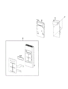 Control Panel parts for Samsung Microwave SMH1816W/XAA-00 from AppliancePartsPros.com