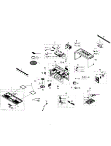 Main Section parts for Samsung Microwave ME17H703SHW/AA-01 from AppliancePartsPros.com