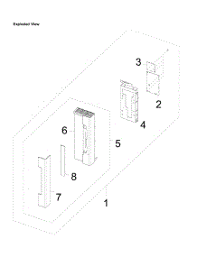 Contol Box parts for Samsung Microwave SMH2117S/XAA-01 from AppliancePartsPros.com