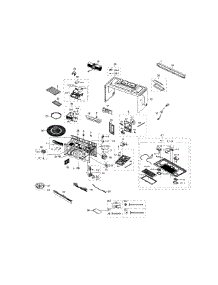 Main Assy parts for Samsung Microwave ME18H704SFB/AA-01 from AppliancePartsPros.com