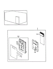 Control Assy parts for Samsung Microwave SMH9151W/XAA-00 from AppliancePartsPros.com