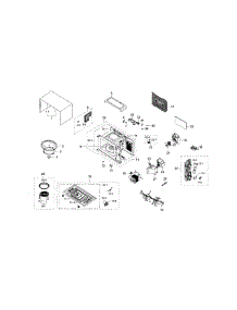 Main Assy parts for Samsung Microwave MG14H3020CM/AA-00 from AppliancePartsPros.com